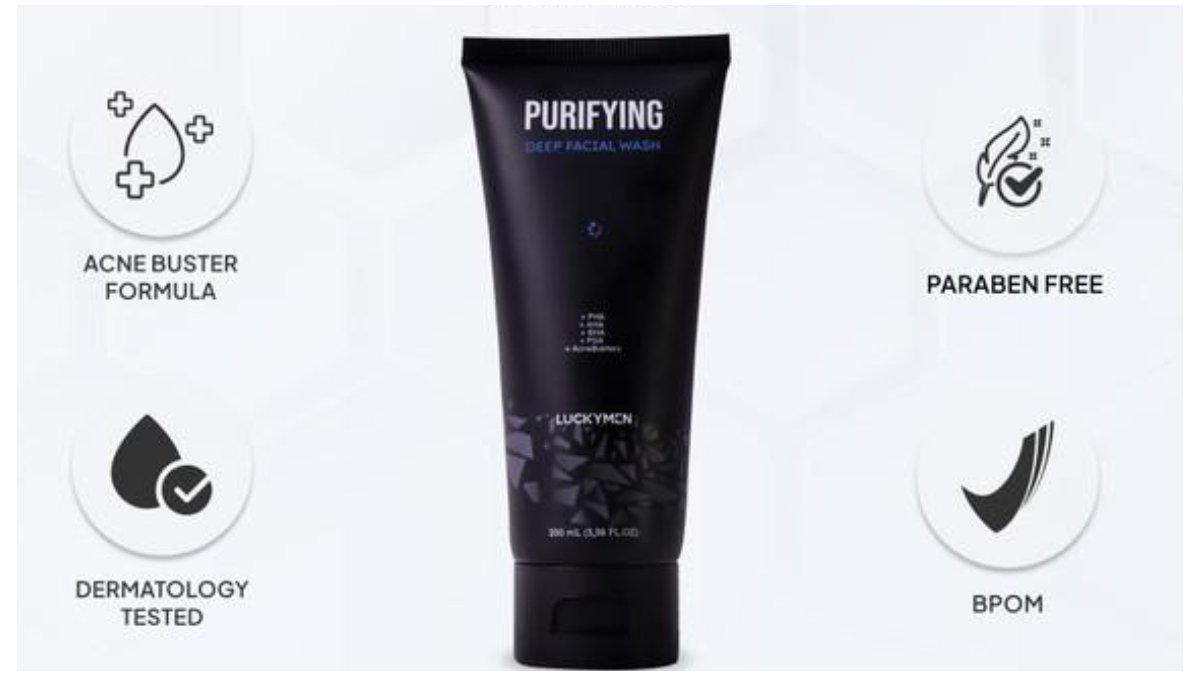 Luckymen Purifying Facial Wash 