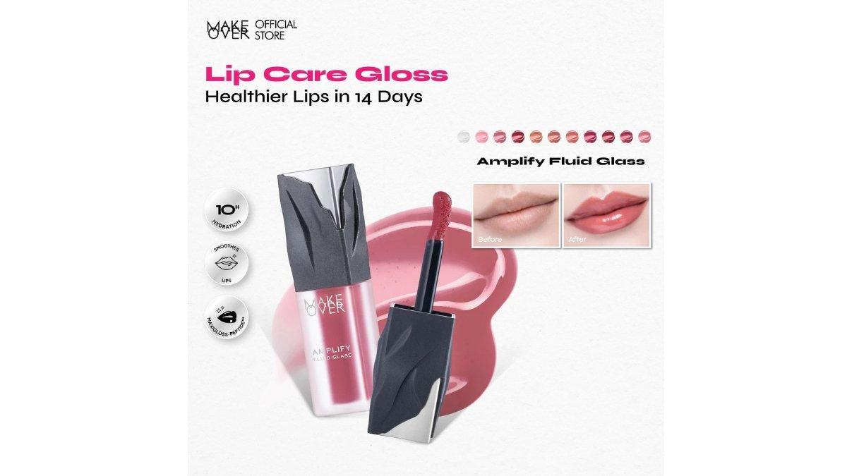Review MAKE OVER Amplify Fluid Glass Lip Gloss: Manfaat, Kelebihan, Kekurangan