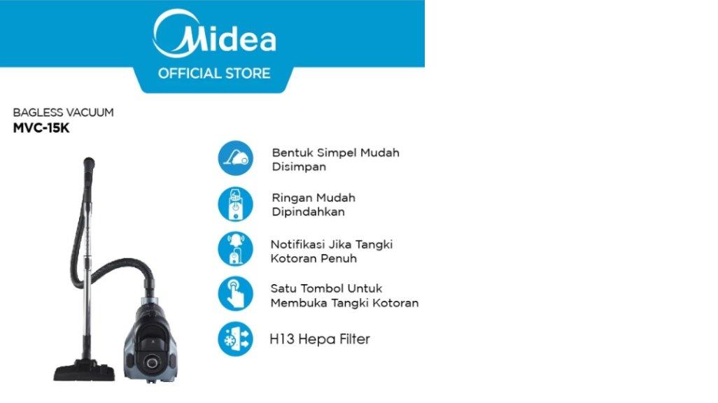 Midea MVC-15K Vacuum Cleaner Bagless