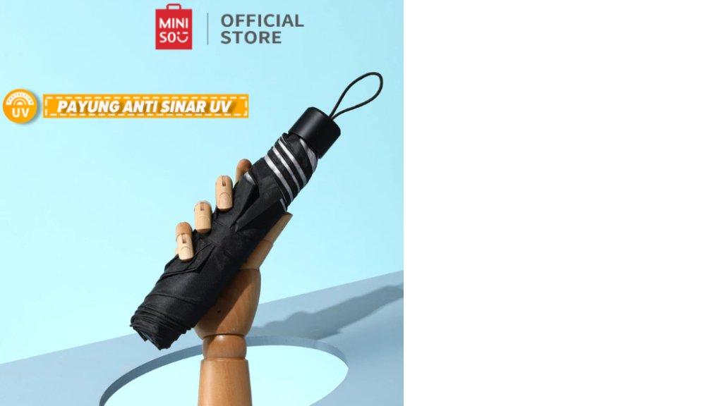 MINISO Payung Lipat Jumbo Outdoor Anti Sinar UV Anak Perempuan Payung Lipet