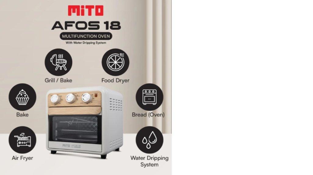 MITO AFOS18 Electric Oven Multifunction with Water Dripping System 18L