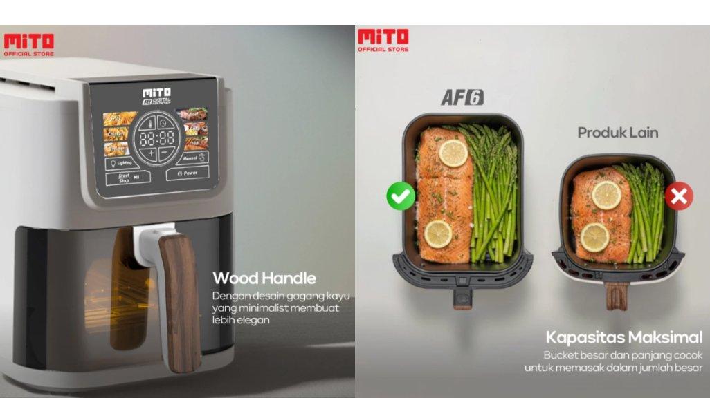 Review Lengkap Air Fryer MiTO AF6 yang Turun Harga Jadi di Bawah 1 Juta