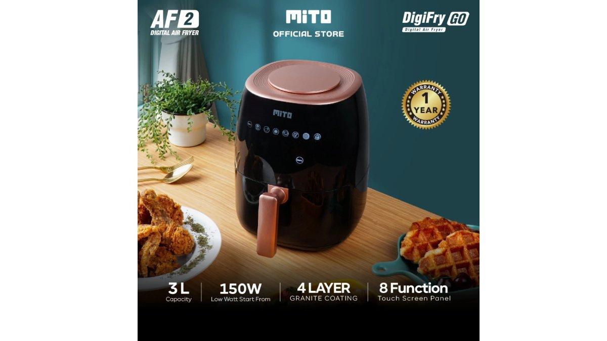 MITO Air Fryer Digi Fry Go AF2 3L Digital Low Watt