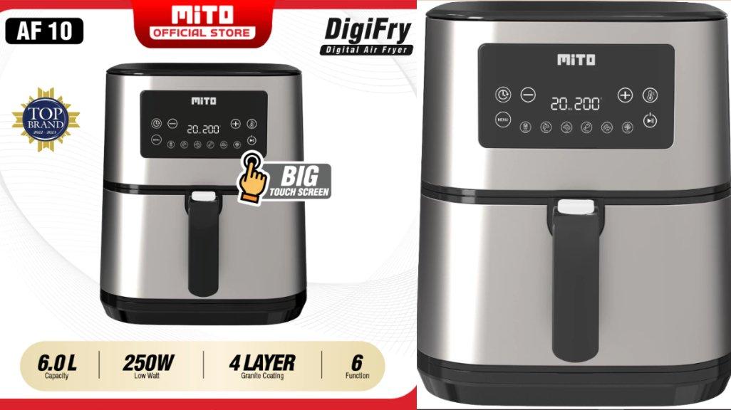 Review Lengkap MiTO Air Fryer DigiFry AF10 Grande: Harga Terbaru, Kelebihan hingga Kekurangan