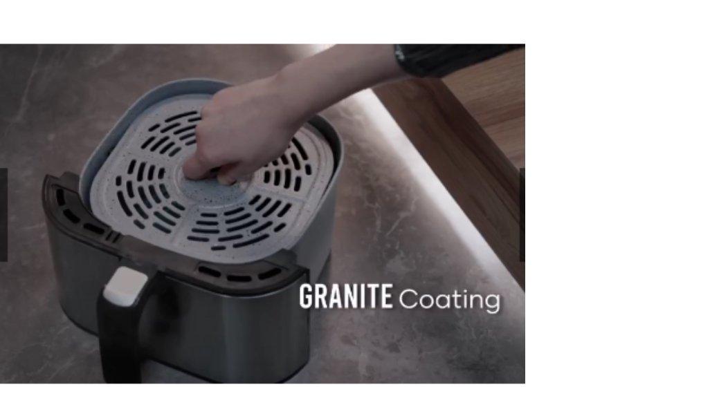 MITO Grande Air Fryer DigiFry AF10 Touch Screen Low Watt Mesin Penggoreng Tanpa Minyak 6L - Silver Black