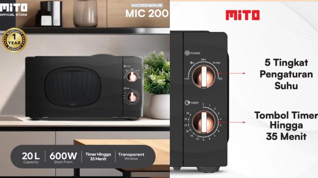 MITO MIC200 Electric Microwave 20L | Low Watt