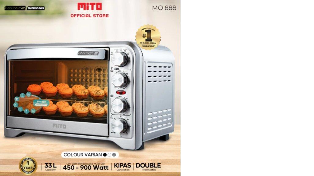 MITO Oven Listrik Fantasy 2 MO888 33L Low Watt Pemanggang Kue