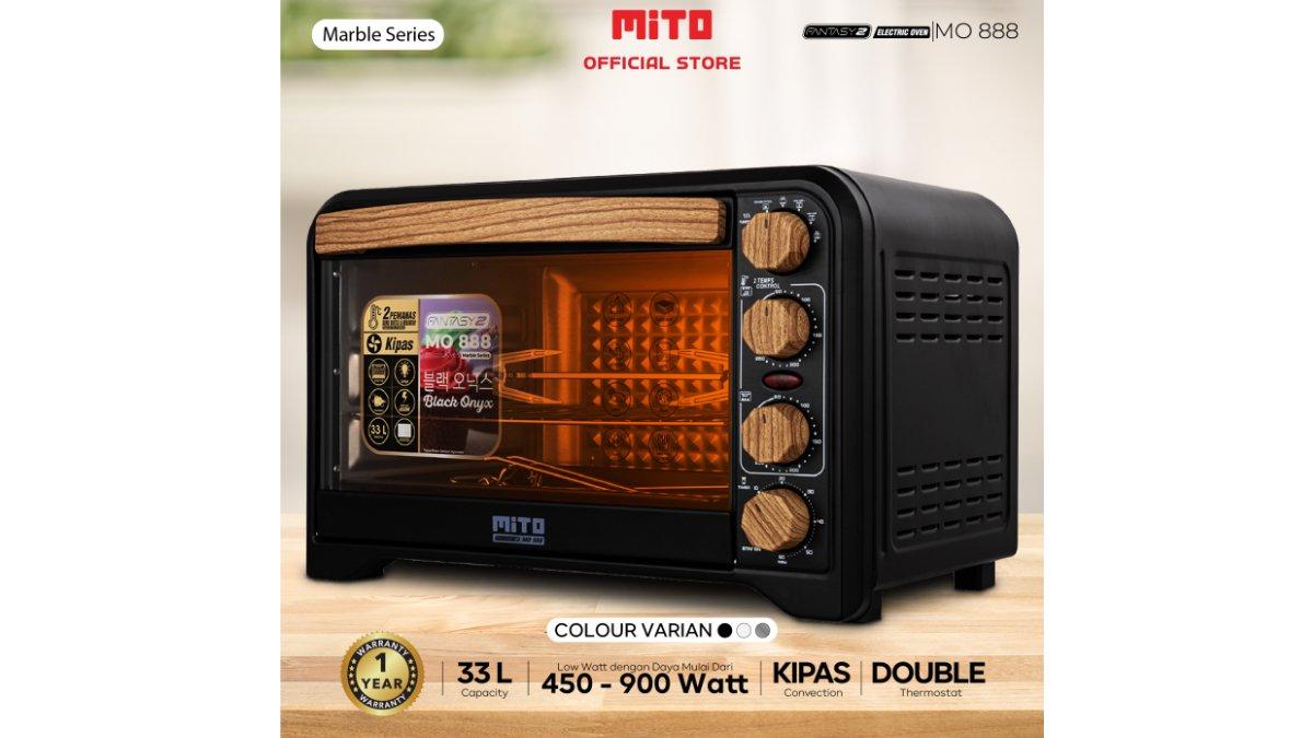 MITO Oven Listrik Fantasy 2 MO888 Wood Series 33L Low Watt