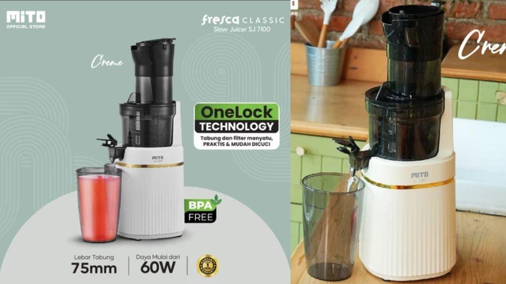 MITO SJ7100 Slow Juicer Fresca Classic | One Lock Technology | Easy Clean | Low Watt