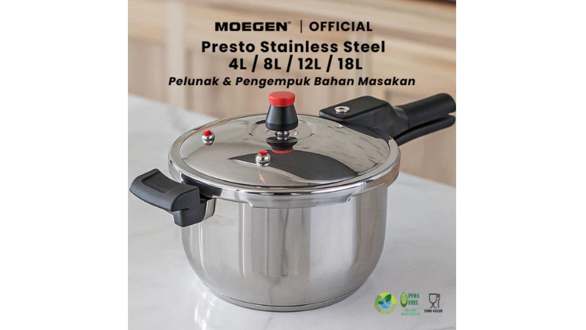 MOEGEN Presto Stainless Steel 12L Pressure Cooker