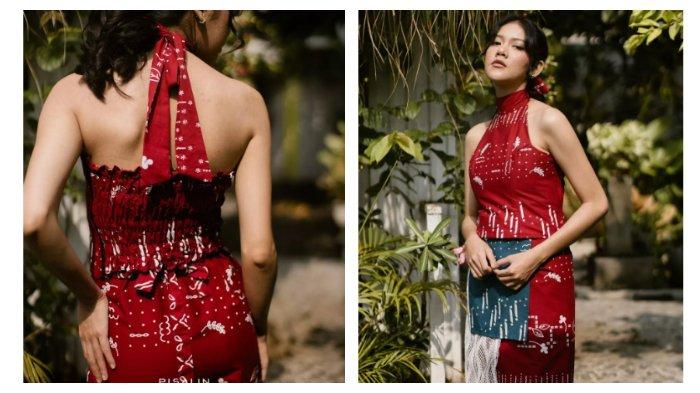 Maduretno Halter Top Pisalin dengan detail motif parang, harga Rp200.000