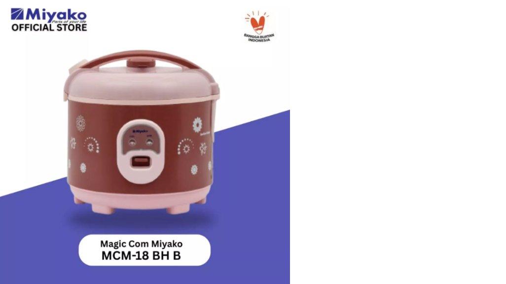 Magic Com Miyako MCM18BHB Nanoal Berlian Hitam - Rice Cooker 1.8 Liter - 3IN1 Magic Warmer Plus