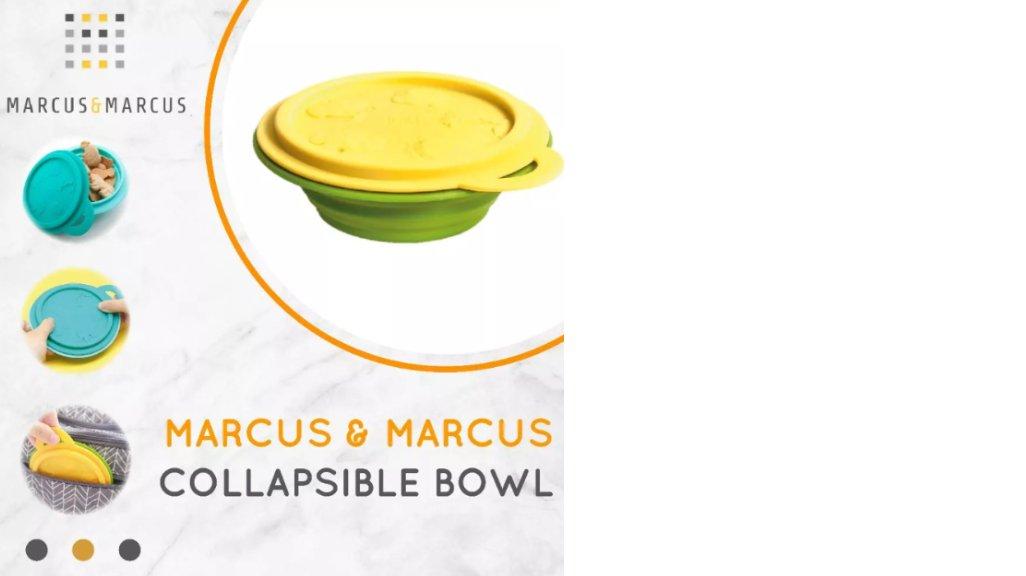 Marcus & Marcus Collapsible Bowl - Mangkuk Makan Snack Lipat Travel Anak Silikon | BPA FREE