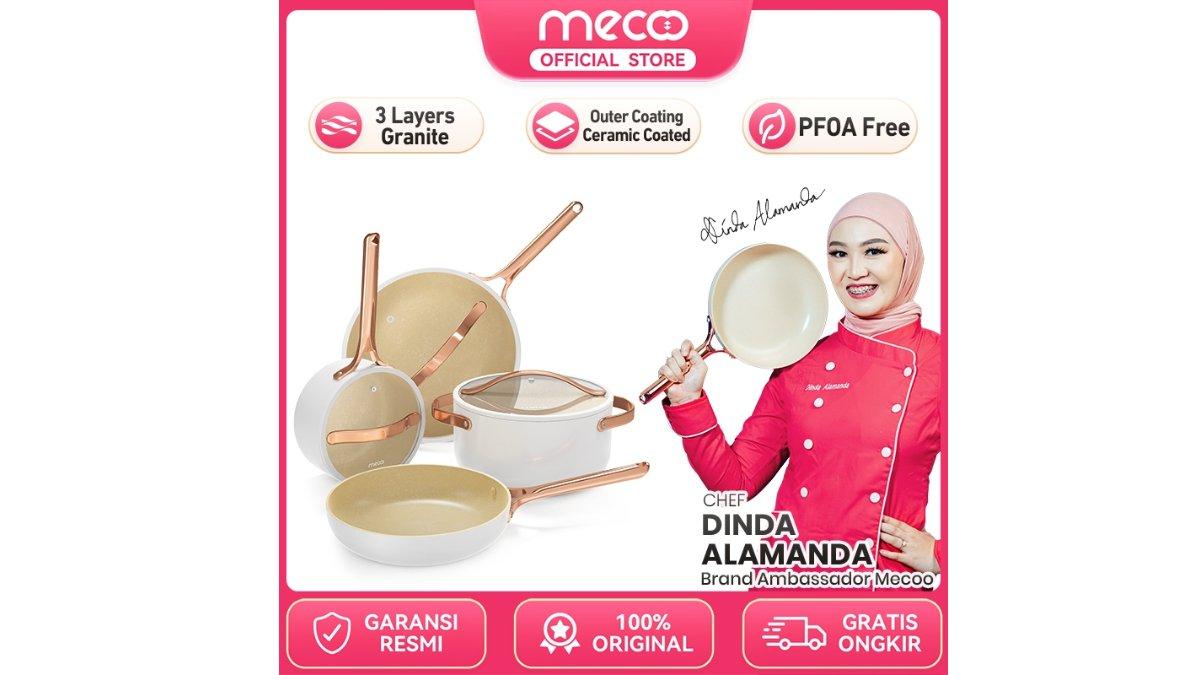 Mecoo Most Aesthetic Premium Non-stick Cookware Set 7 PCS