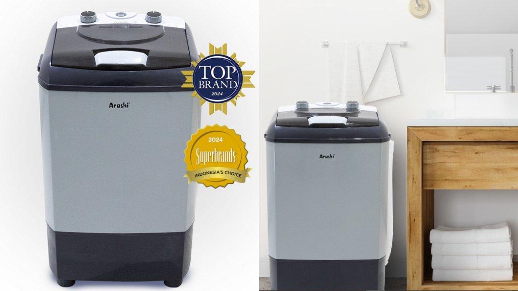 Mesin Cuci 1 Tabung Arashi Laundry AWM 453A Kapasitas 4.5 KG.