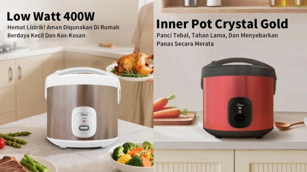 Midea 4warna 1.8L magic com Penanak nasi rice cooker MB-YJ5030ID