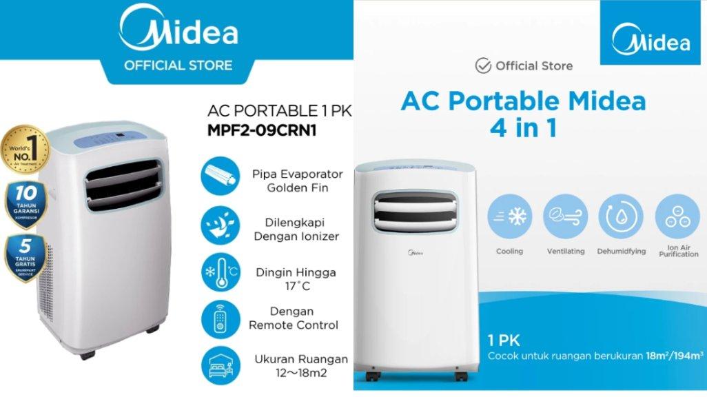 Midea AC Portable 1 PK MPF2-09CRN1