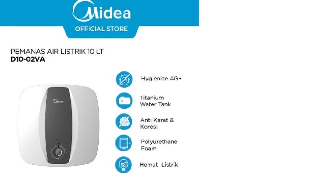 Midea Electric Water Heater 10L Earthing Protection - D10-02VA