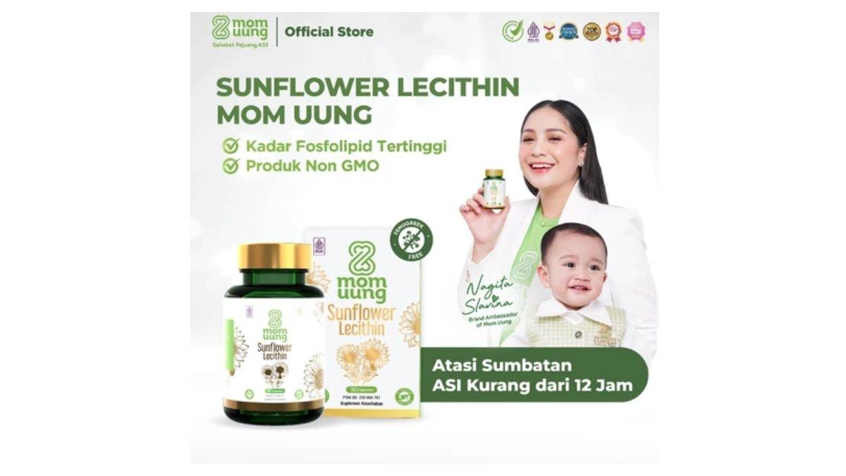 Mom Uung Sunflower Lecithin 30 Kapsul Melancarkan Sumbatan ASI
