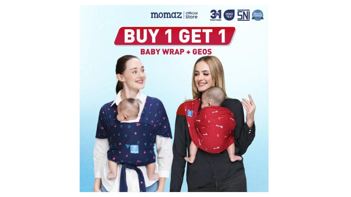 Momaz Gendongan M shape Buy 1 Get 1 Gendongan Bayi Samping