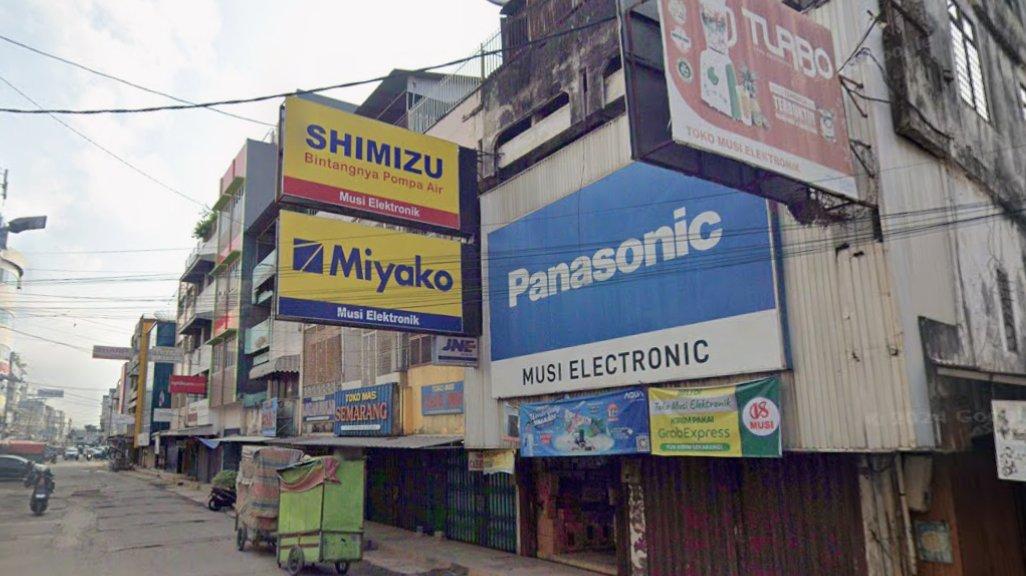 Foto Toko Musi Elektronik yang diambil Google Maps pada Desember 2023.