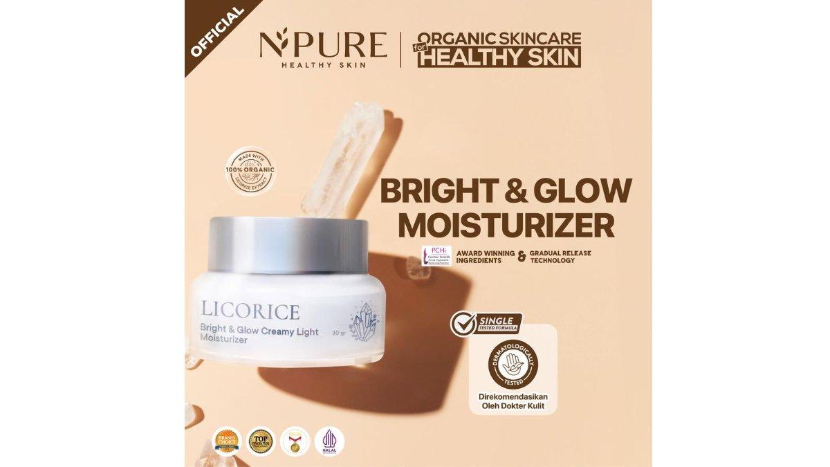 NPURE Licorice Bright & Glow Creamy light Moisturizer