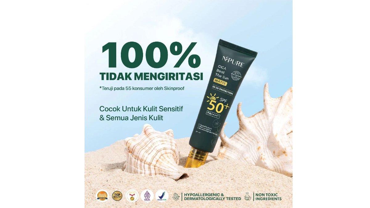 Review Lengkap NPURE Sunscreen Cica Beat The Sun Matte: Manfaat, Kelebihan hingga Kekurangan