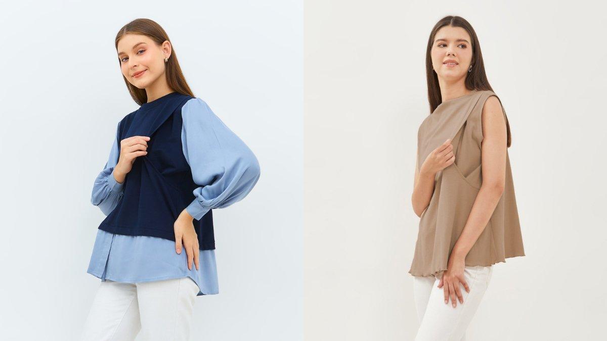 45 Daftar Baju Hamil dan Menyusui dari Brand Nyonya Nursing Wear, Enggak Perlu Ribet Buka Kancing!