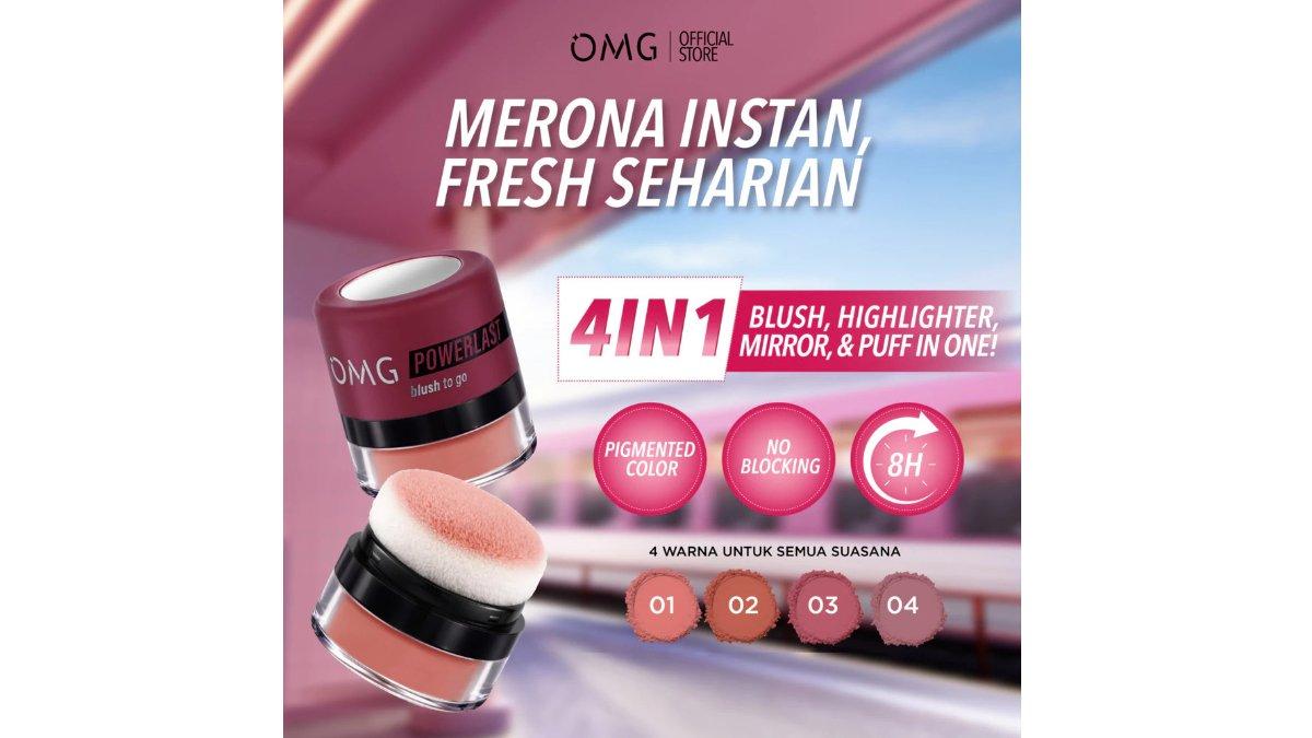 Review OMG OH MY GLAM POWERLAST blush to go: Manfaat, Kelebihan, Kekurangan