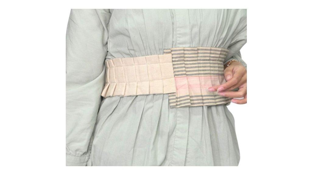 Obi Belt Lurik Batik Ruffles dari Semburate