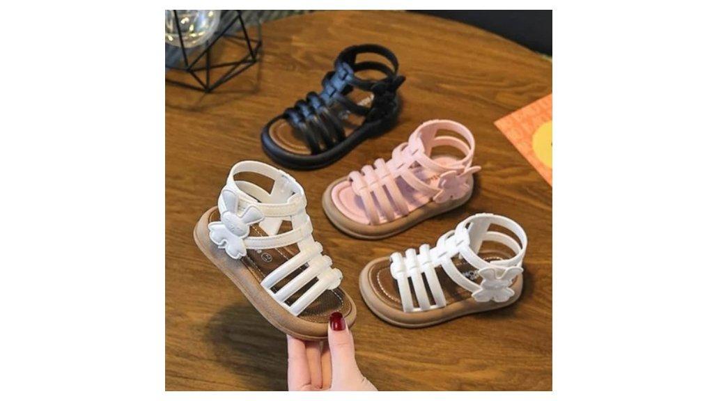 Okaybaby B438 Sepatu Sandal Anak Perempuan Import Sendal Tali Anak-Anak Cewek Fashion New Arrival