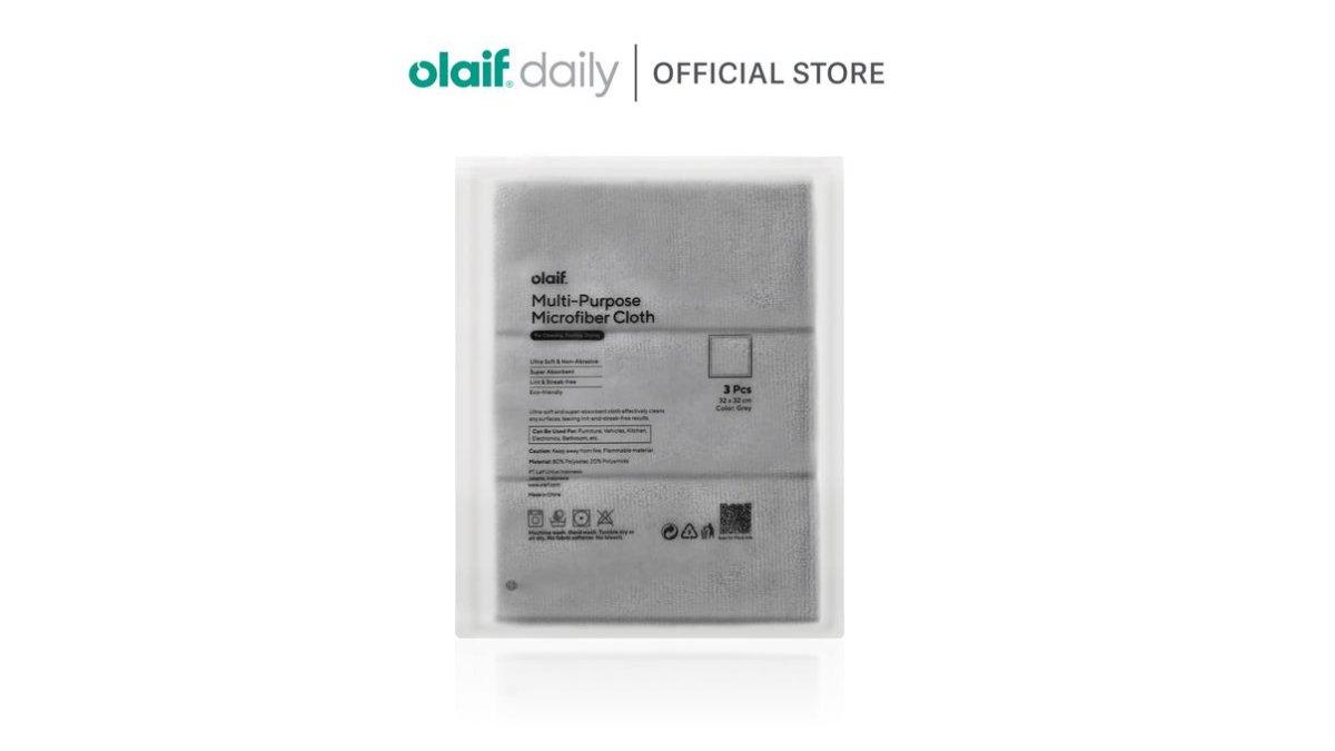 Olaif Daily Multi-Purpose Microfiber Cloth (3pcs) - Kain Lap Mikrofiber
