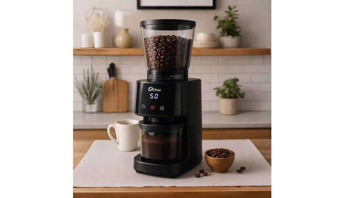 Otten Caffizio - Digital Electric Coffee Grinder Stainless Burr