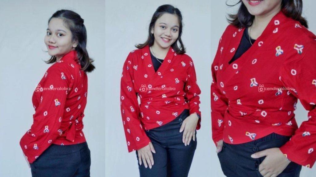 Outer Batik Jumputan Hand Made Seri Parisya
