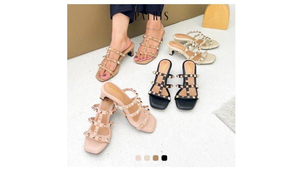 PATRIS Amanda Sandal Wanita Heels / Hak 7 Cm