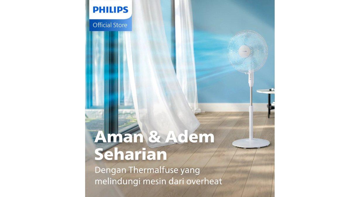 PHILIPS Kipas Angin Berdiri ACP620/00 dibekali dengan thermofuse.