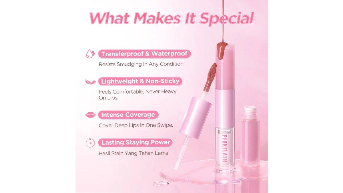 PINKFLASH StayFusion Matte & Glossy Lipstick 2 in 1