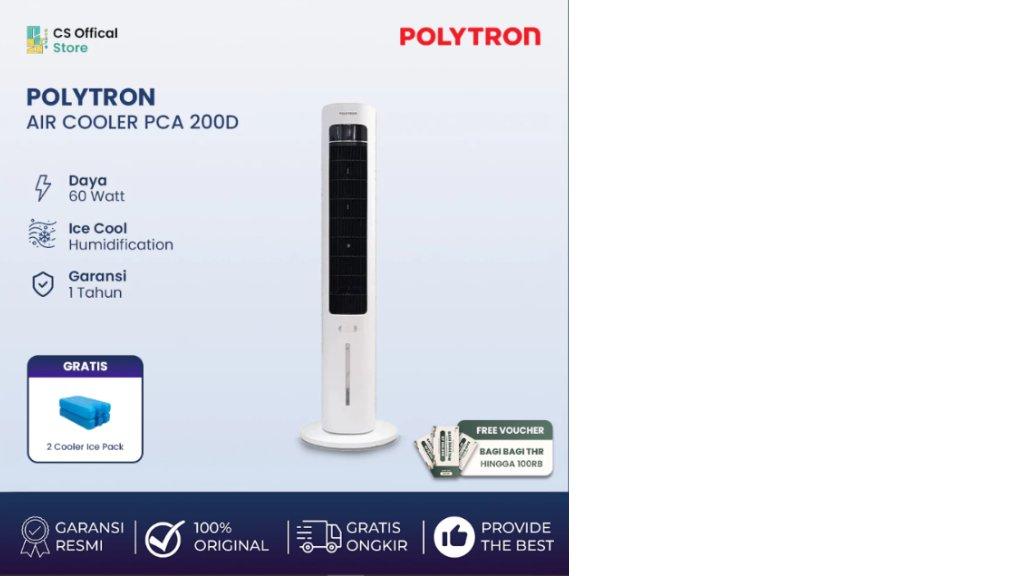 POLYTRON Air Cooler PCA 200D Tangki 3L Penyejuk Ruangan