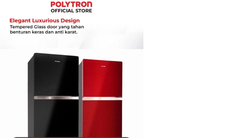 POLYTRON Kulkas 2 Pintu Belleza Jumbo 240 Liter PRW 25MNX