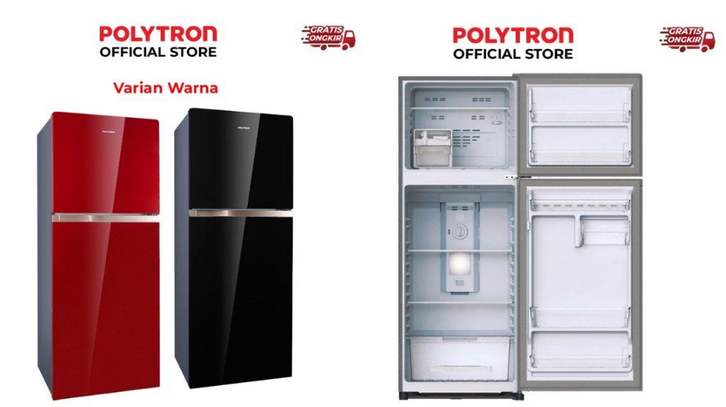 POLYTRON Kulkas 2 Pintu Belleza Jumbo 240 Liter PRW 25MNX.
