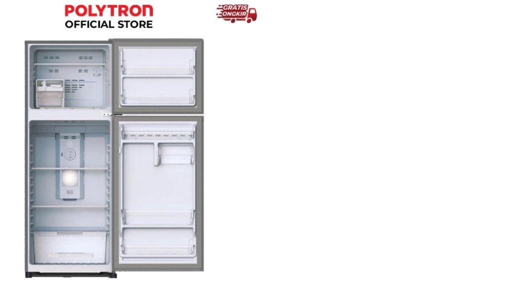 POLYTRON Kulkas 2 Pintu Belleza Jumbo Inverter 240 Liter Inverter PRW 25VX
