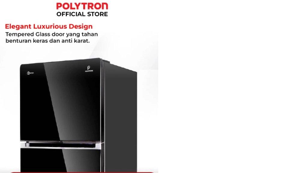 POLYTRON Kulkas 2 Pintu Belleza Jumbo Inverter 240 Liter Inverter PRW 25VX