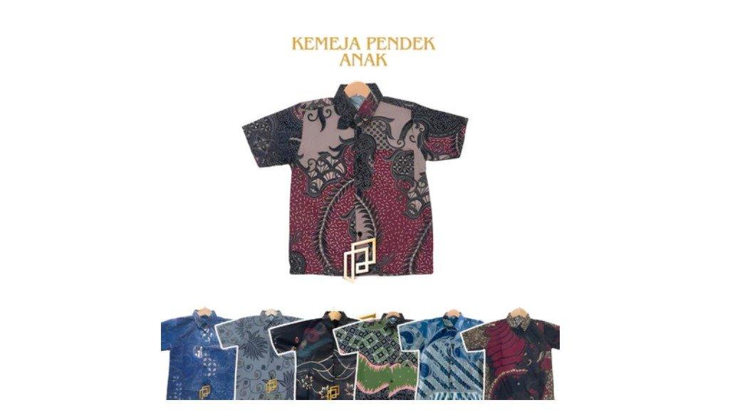 PRIPOEN Kemeja Batik Anak Laki Laki Ukuran 2-12 Tahun Motif Terbaru