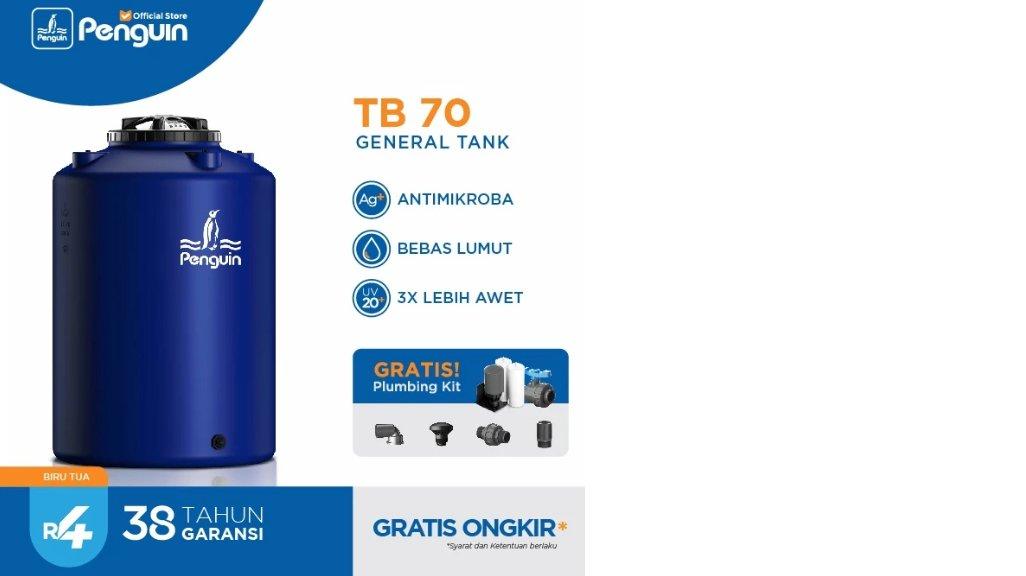 Penguin TB-70 650 Liter Toren Tandon Tangki Air General Tank - Biru Tua