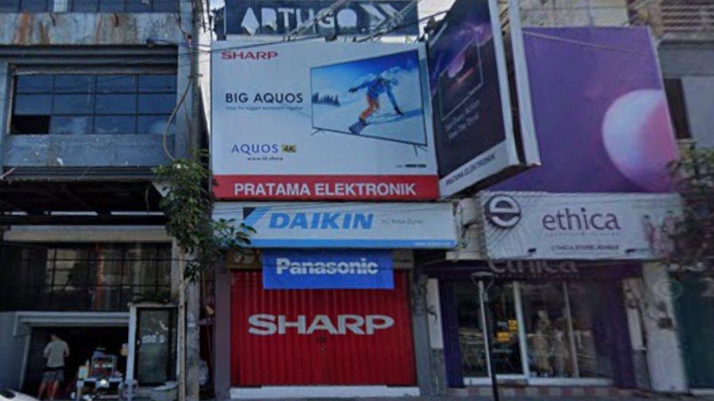 Foto Toko Pratama Elektronik di Jl. Sultan Agung No.58, Kepatihan, Kecamatan Kaliwates, Kabupaten Jember, Jawa Timur 68137 yang diambil Google Maps pada Juni 2024.