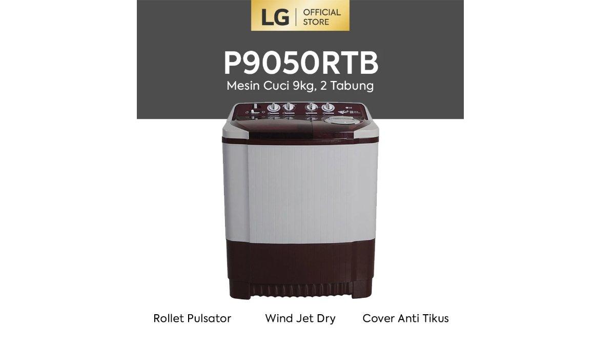 Produk LG Mesin Cuci Twin Tub 9kg P9050RTB
