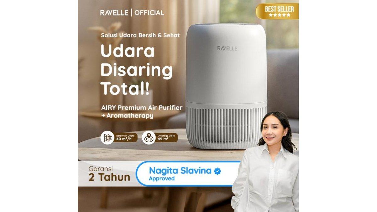 RAVELLE AIRY Premium Air Purifier HEPA13 + Aromatherapy