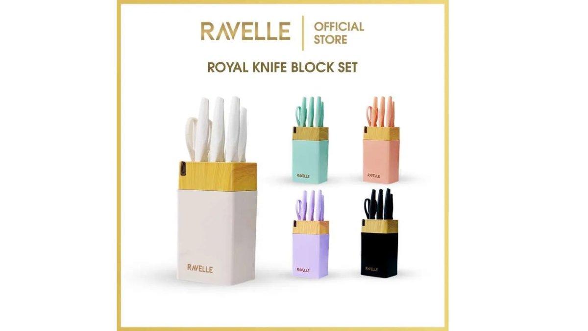 RAVELLE Pisau Dapur Anti Lengket 7 in 1 Set