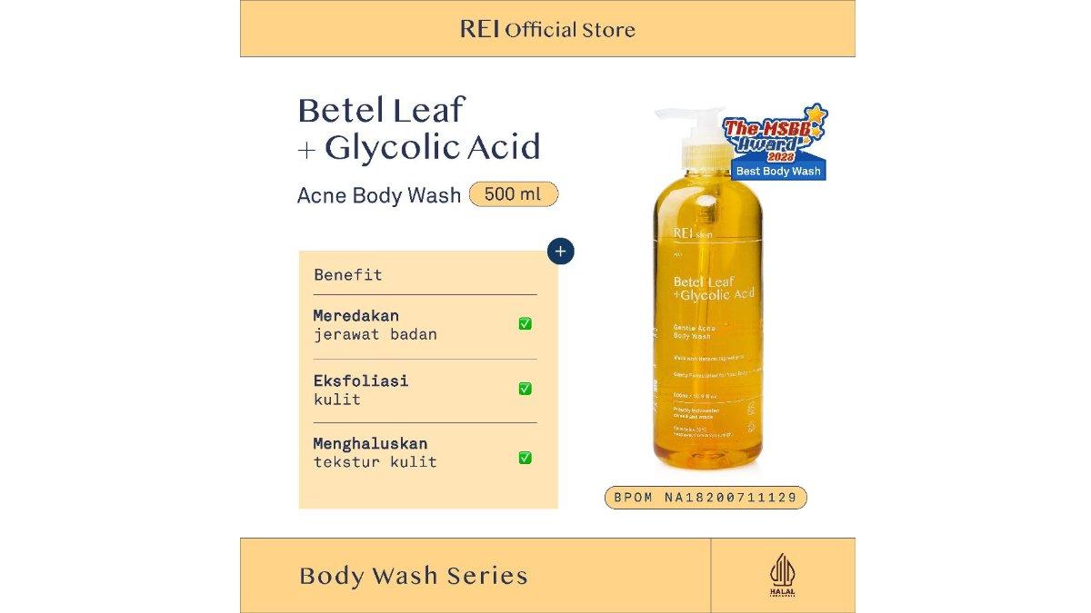 REI Skin Betel Leaf + Glycolic Acid Gentle Acne Body Wash