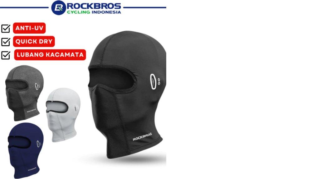 ROCKBROS LF8065 Masker Wajah Balaclava Sepeda Lubang Kacamata Face Mask Scarf Hole Glasses Motor